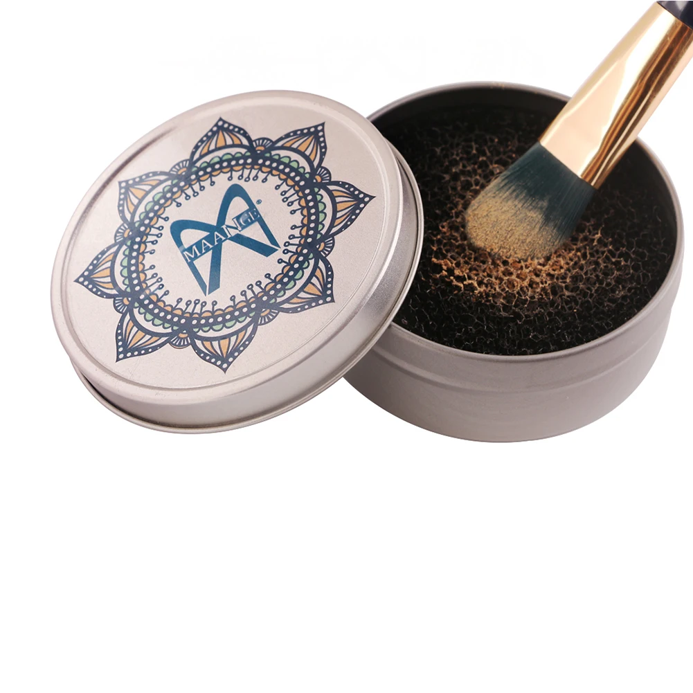 Алюминиевые чистящие кисти для макияжа средство мытья щетки быстрая Чистка