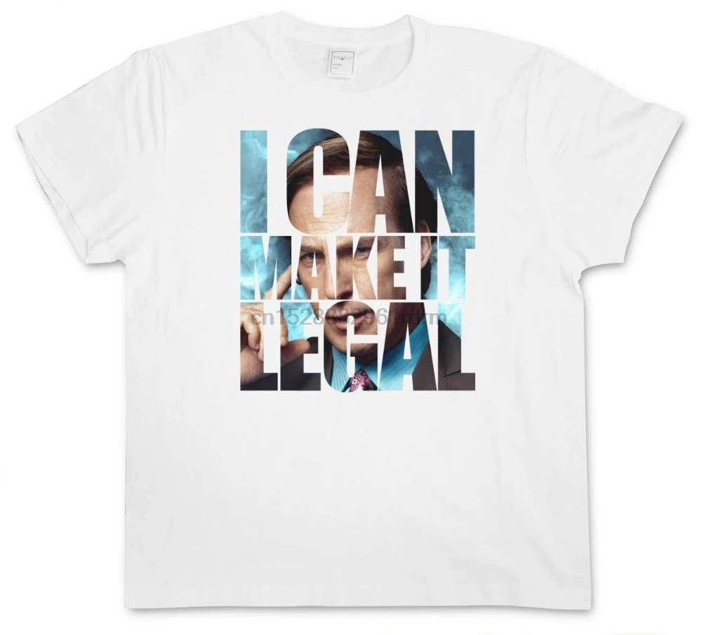 Хлопковые рубашки белые я могу сделать его легальным SAUL футболка Saul Goodman лучший