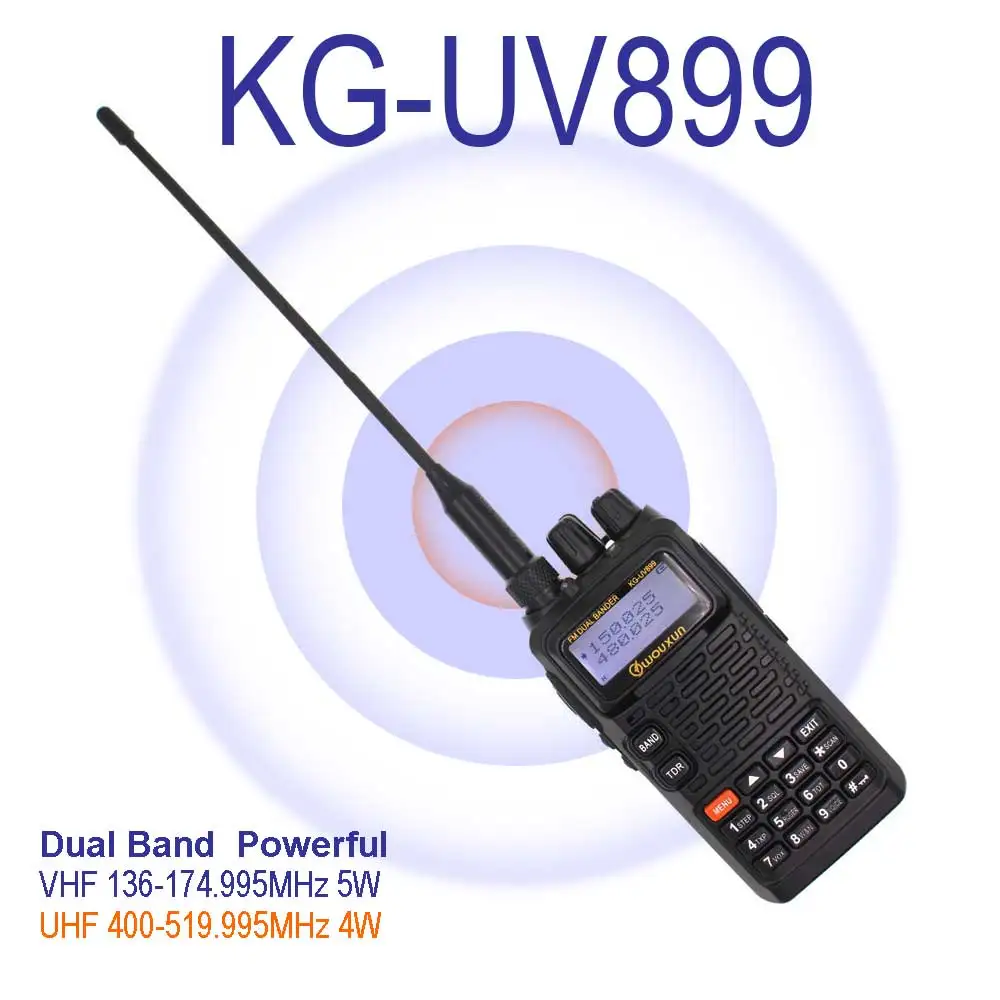 IP55 Водонепроницаемый Wouxun KG UV899 VHF и UHF двухдиапазонный УКВ: 5 Вт/UHF: 4 Вт рации 199CH