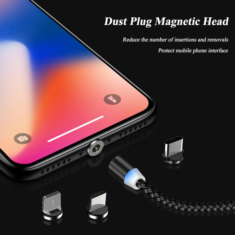 SAKZNR Быстрая зарядка Магнитный Micro usb type C кабель зарядное устройство для iPhone 6 7 8 Plus