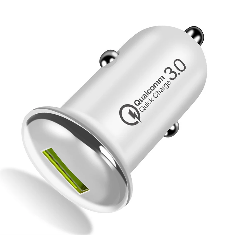 Универсальное автомобильное зарядное устройство QC3.0 2 0 быстрое с usb портом в