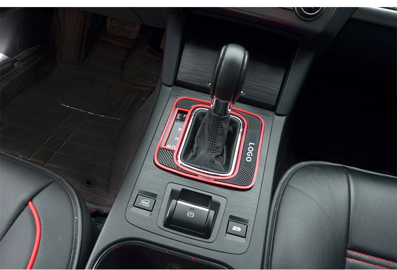 Silica gel car dashboard anti-slip mat gear panel mat for subaru forester 2013 - Название цвета: Subaru logo red