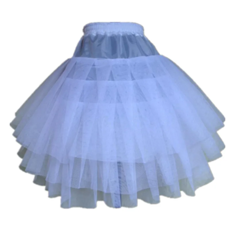 

New Children Petticoats for Formal Flower Girl Dress 3 Layers Hoopless Short Crinoline Little Kids Child Underskirt