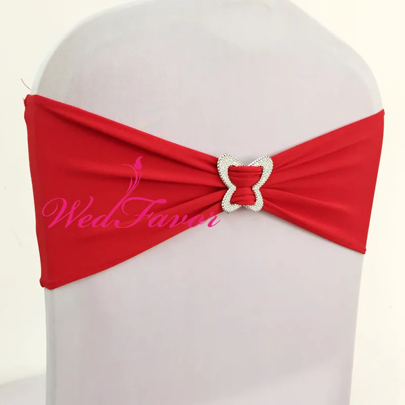 50 шт. необычная лайкра стрейч на стул с бантом из спандекса Обложка для стула
