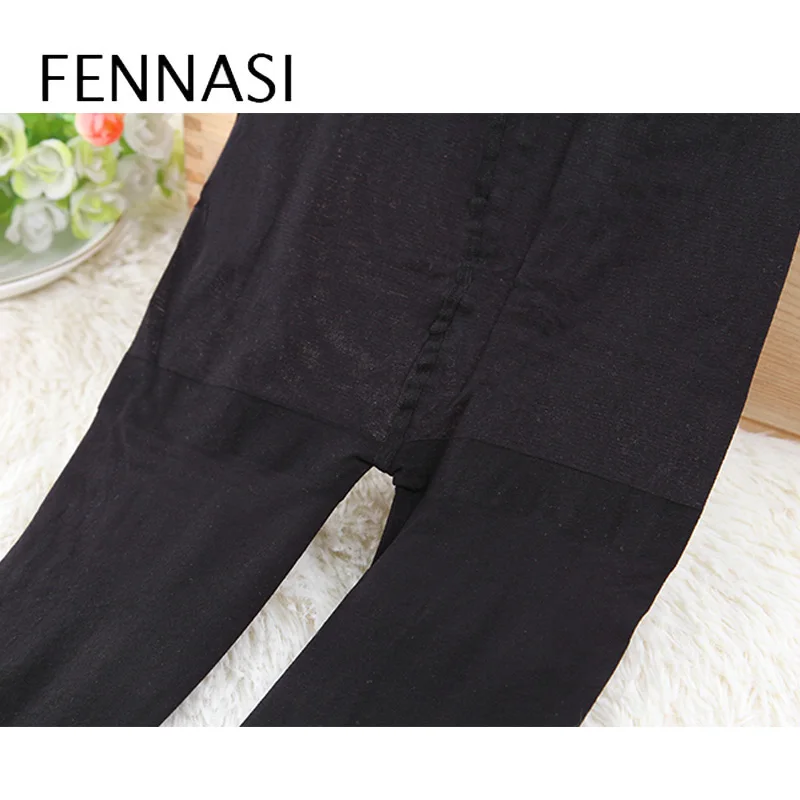 Весенние женские прозрачные колготки FENNASI с ножницами тонкие высокой талией