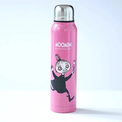red thermoses 280 мл портативные термосы с двойными стенками, вакуумные термосы Moomin, финская бутылочка для воды из нержавеющей стали, подарок - Цвет: red thermoses