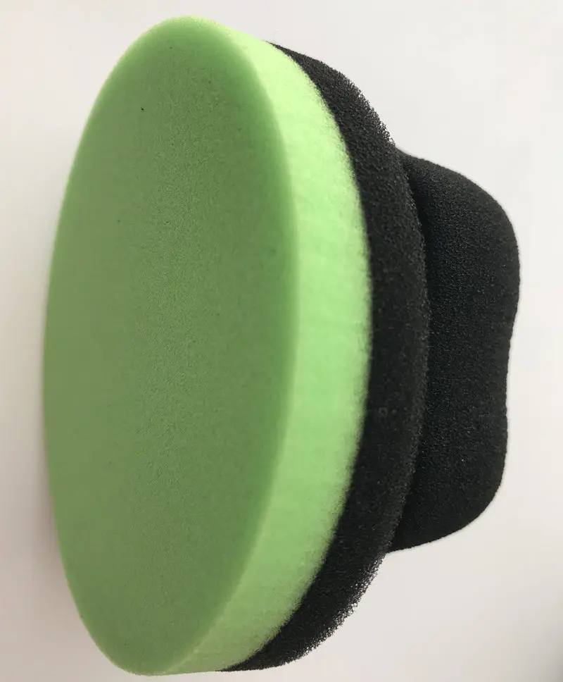 1 Green 4 inch Lucullan эргономичный плоский Воск Аппликатор полирует синий/зеленый идеально подходит для нанесения любого автомобильного воска, глазури и герметика - Цвет: 1 Green 4 inch