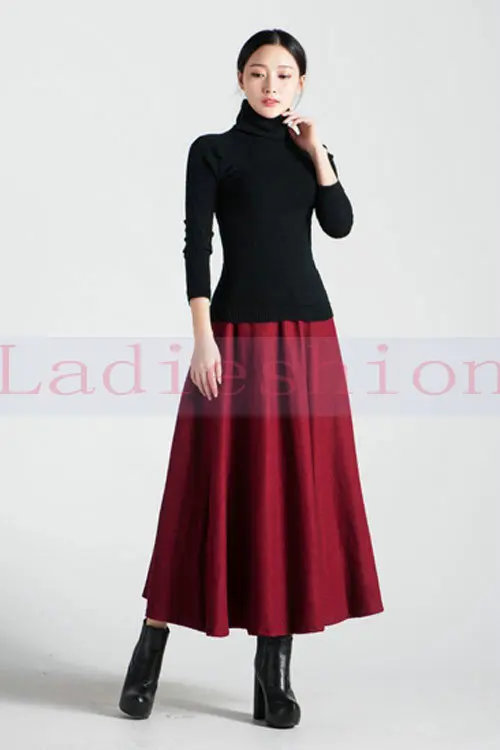 Женская плиссированная юбка миди трапециевидной формы с круглым вырезом горячая