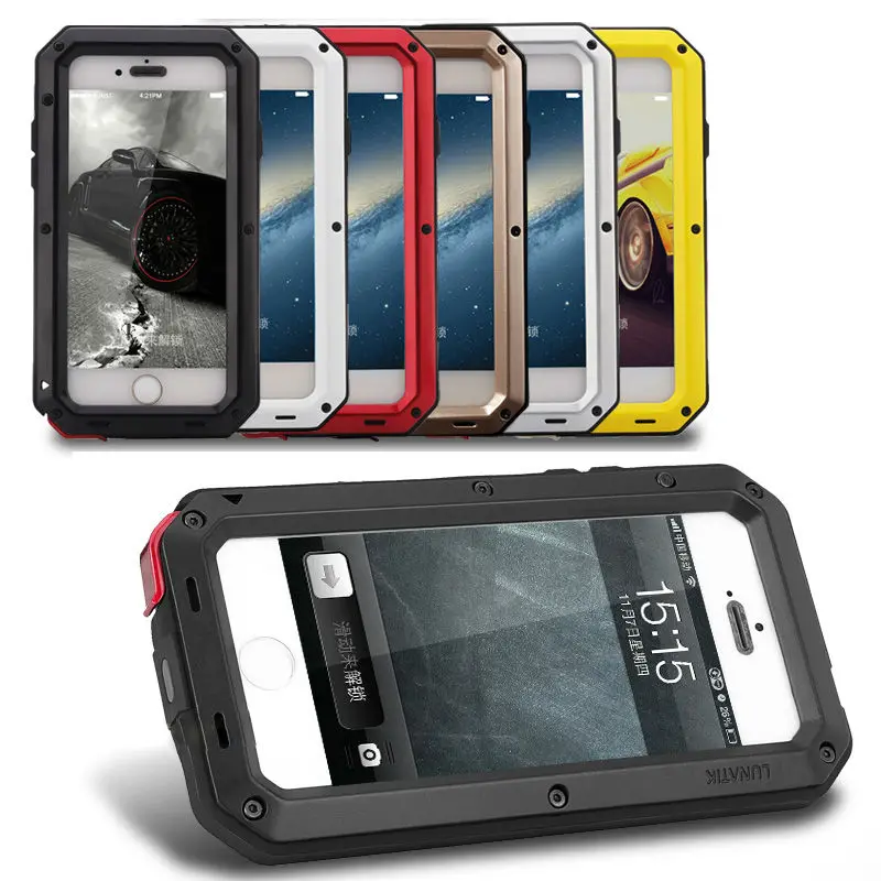 REFUNNEY Heavy Duty Protection Armor Case for iPhone 5 5s se Shockproof Metal Cover Coque Capinha iPhone5 s 5se |