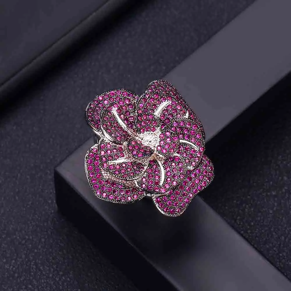 Ring 3 Janekelly модный бант дизайнерские аксессуары модный драгоценный камень уникальный браслет AAA циркон микро проложить Набор ручной браслет - Окраска металла: Ring 3
