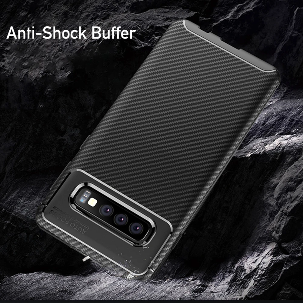 Heyytle Ultra Thin Silicone Case For Samsung Galaxy S9 S10 Plus Note 9 A50 Full Cover A7 A60 A70 A10 M20 Carbon Fiber Cases |