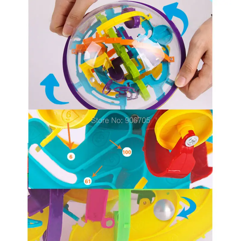 Игра Головоломка 3D 99 шагов волшебный лабиринт Интеллектуальный шар магнитные