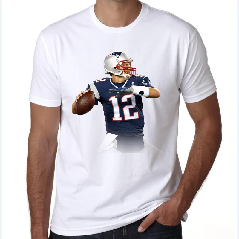 mens t shirts novelty 2017 Summer design funny tee cute shirt homme men's Patriots Rob Gronkowski cool | Мужская одежда