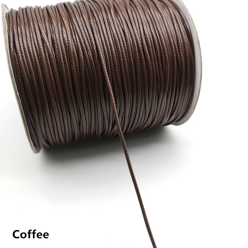 Coffee 10 ярдов 1,5 мм вощеная нить для рукоделия изготовления ювелирных изделий веревочная нить для кожаного шитья ручная Вощеная строчка для рукоделия - Цвет: Coffee