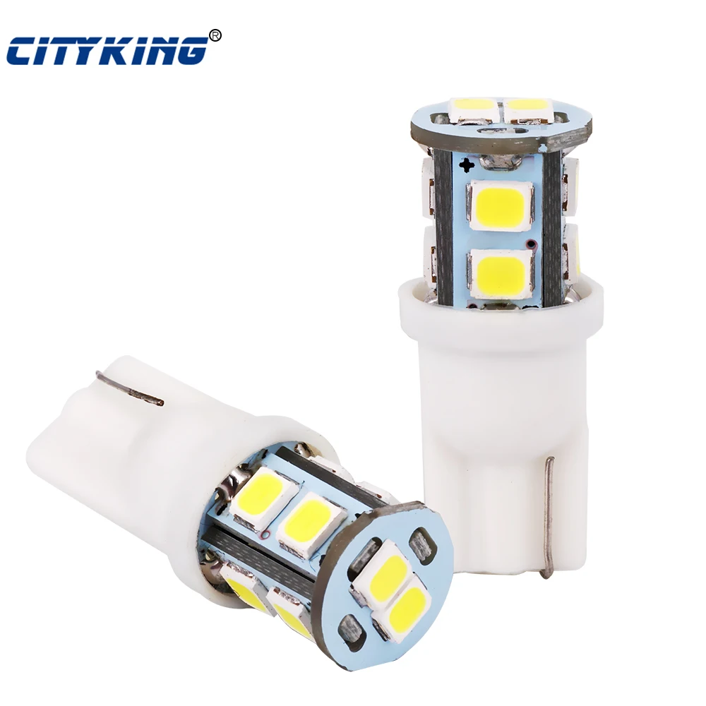 

500pcs Car T10 led 10smd 2835 SMD Car Bulb Car Auto LED T10 10led 194 For Cars White 5W5 Clearance Backup Reverse Light