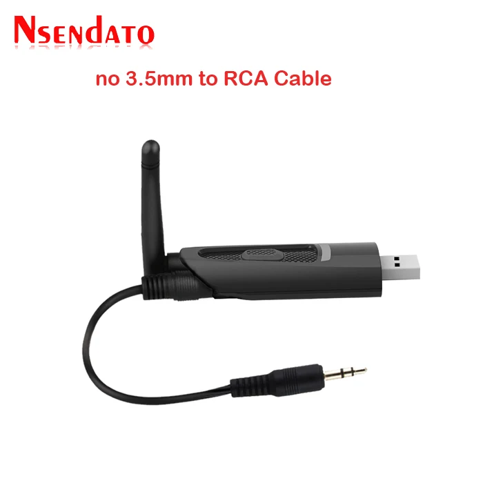 NO RCA Cable Большой диапазон Bluetooth V5.0 передатчик адаптер aptX низкая задержка для ТВ без драйвера USB 3,5 мм беспроводной аудио адаптер для PS4 ПК - Цвет: NO RCA Cable