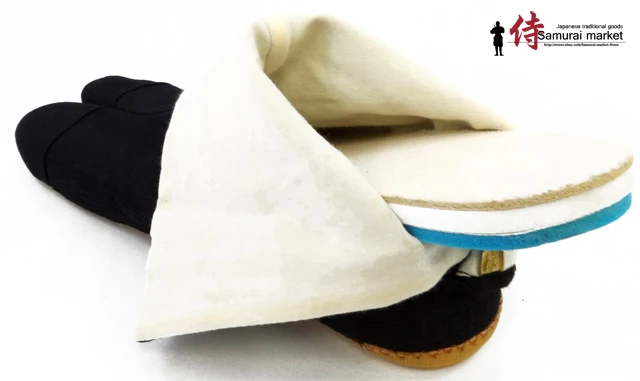 Туфли ниндзя наивысшего качества Обувь самурая Tabi Rikio Fighter Black Jikatabi Tabis