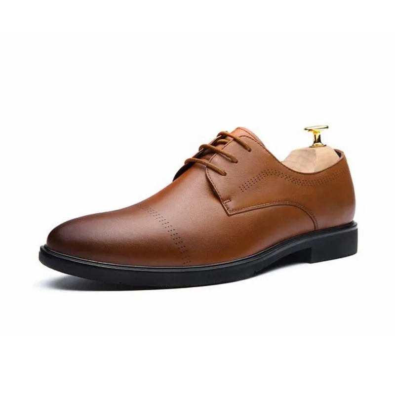 Коллекция 2017 года модные оксфорды официальная обувь из натуральной кожи мужская