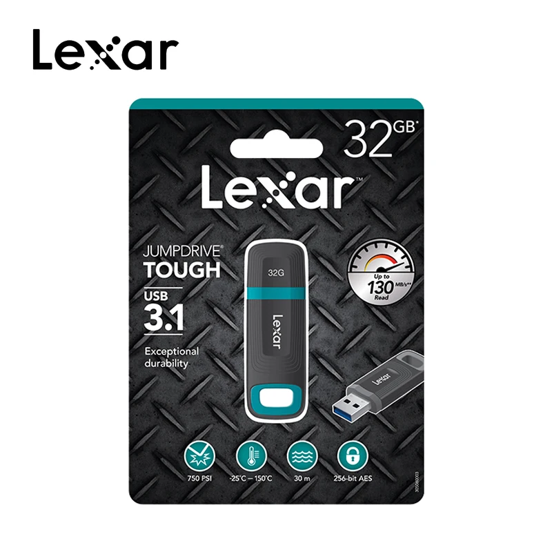 Lexar 32G 64G 128G USB3.1 компьютер U диск жесткий промышленный USB флеш-накопитель водонепроницаемый шифрование