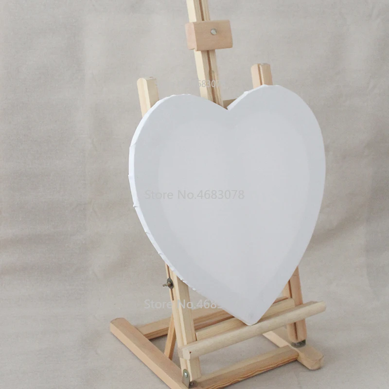 5Pieces Heart-shaped Cotton Wood Frame for Professional Artist Canvas Oil Painting Framed for Primed Oil Acrylic Paint Wholesale