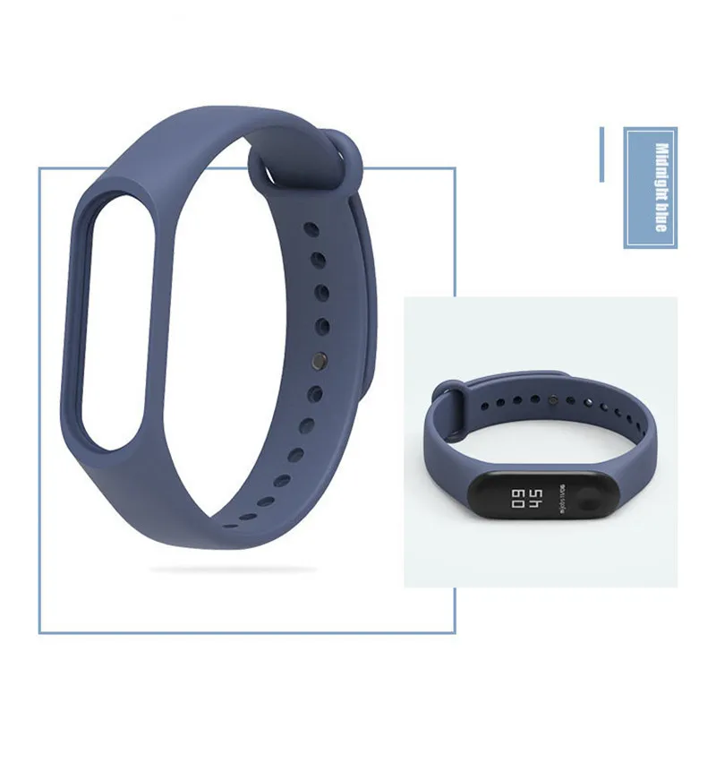 Ремешок mi Band 3/4 водонепроницаемый сменный силиконовый ремешок-браслет для Xiao mi 3 mi 4 умный браслет аксессуары для наручных браслетов