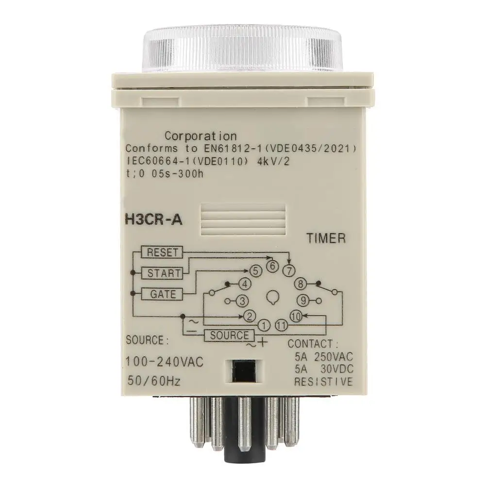 H3CR-A реле таймера задержки 0,5 S-300 H Ручка управления реле времени 11-Pin AC100-240V DC100-125V горячая распродажа