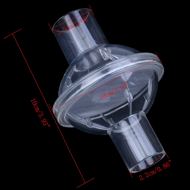 1 шт одноразовые CPAP бактериально-вирусный фильтр для дыхательная маска трубка