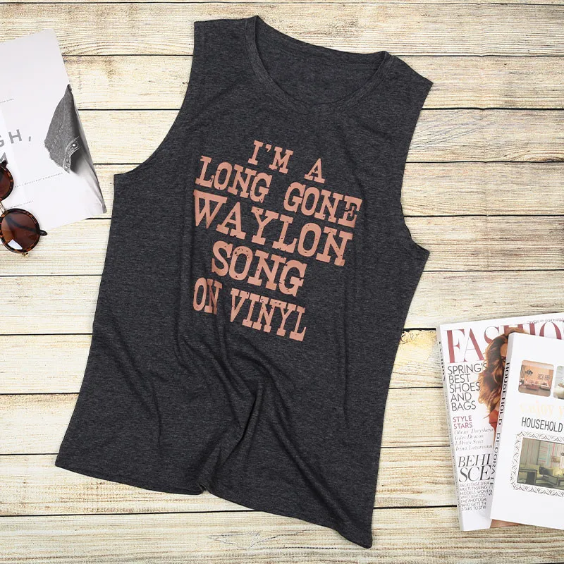 Модная женская майка без рукавов футболка 2019 летние майки свободная женские