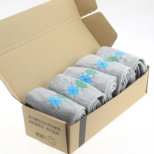 Носки мужские с принтом ромба 5 цветов|socks toe socks|socks exportsock file |