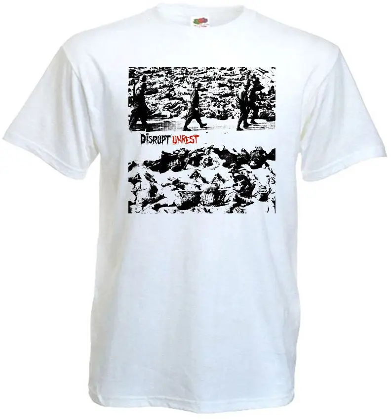 Dirsupt беспорядки Футболка белая powerviolence grindcore все размеры S 5XL Повседневная