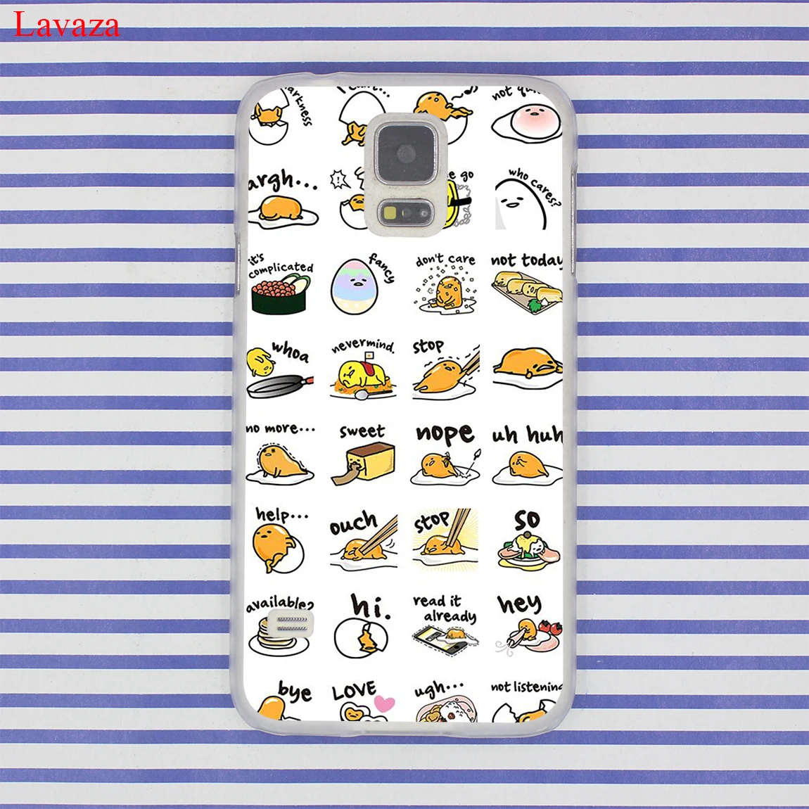 Милый чехол для телефона lawaza gudetama lazy egg Samsung Galaxy S20 Ultra S10E S10 Lite S6 S7 Edge S8 S9 Plus A51 A71 A81