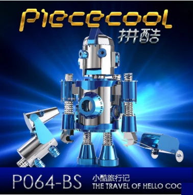 THE TRAVEL OF HELLO COOL blue &amp silver color 3D DIY лазерная резка Металлическая Модель Лучшие