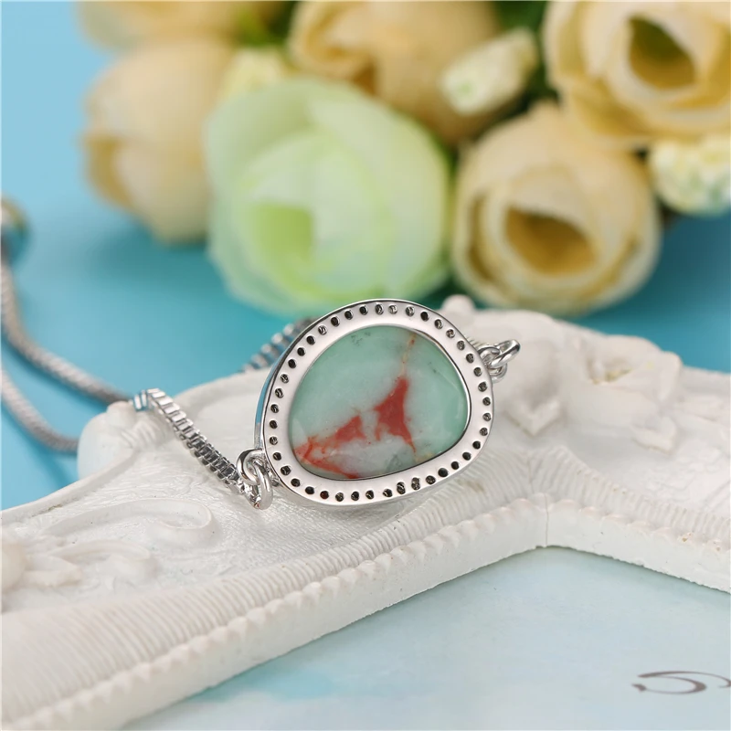 12 цветов браслеты с натуральным камнем граненый камень капли воды