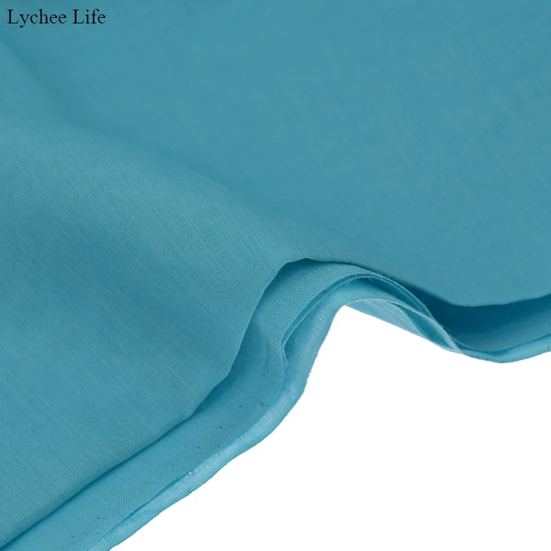 Lychee Life Simple Style Handmade Garment Craft Fabric Soft Silk Cotton Lining For Women DIY Patchwork Clothes Decoration | Дом и сад