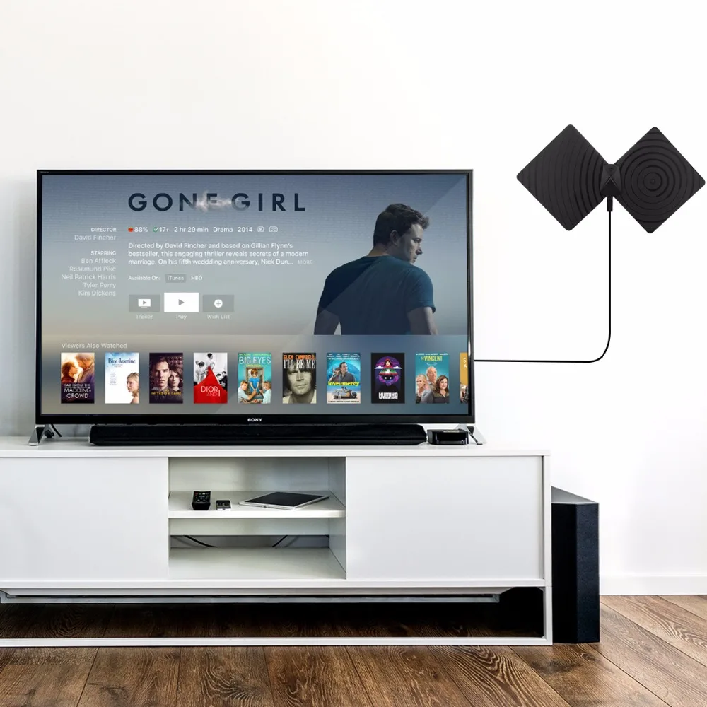 FORNORM HD TV цифровая комнатная антенна HDTV высокого Gain50 миль усилитель диапазон ATSC DVB