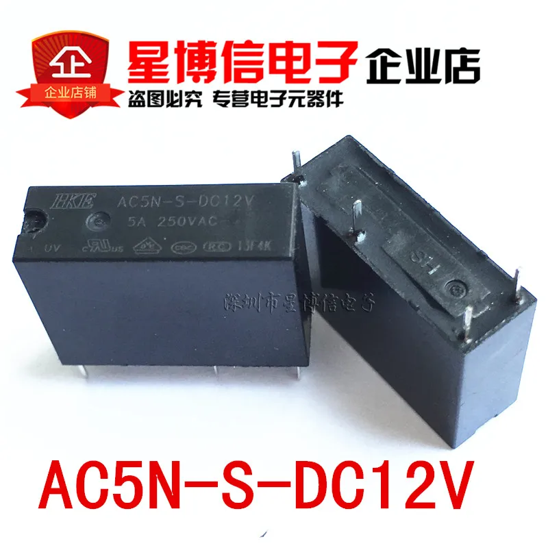 

Free Shipping 10PCS AC5N-S-DC12V 12VDC 5A 250VAC HKE DIP4 HUIGANG RELAY 1From A,New and original