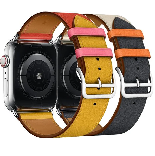 Горячая продажа кожаный петля для iwatch 4 группы одиночный Тур rallye 40 мм 44 42 38 ремешок