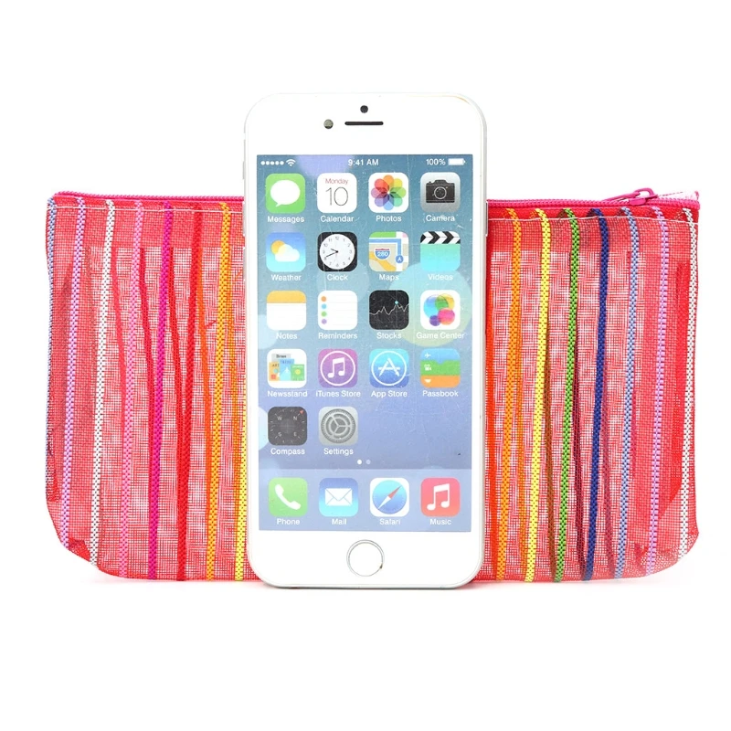 

Fashion Women Nylon Mesh Makeup Case Cosmetic Bag Pouch Toiletry Organizer Bags