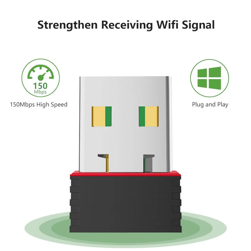 Wi Fi адаптер Wiflyer сетевая карта для ноутбука и настольного компьютера 150 Мбит/с
