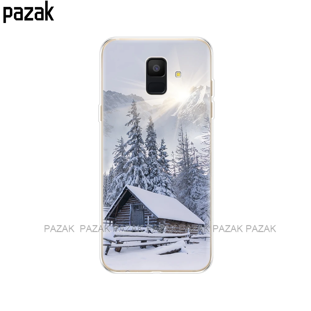 34385 Силиконовый чехол для телефона samsung Galaxy A6 Dual SIM SM A600 A600F, мягкая задняя крышка из ТПУ для samsung A6 Plus A605 A605F pop - Цвет: 34385