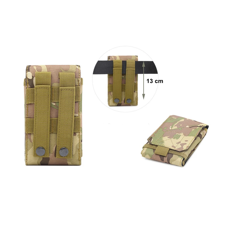 Тактический армейский держатель для телефона, поясной ремень, чехол, Мужская нагрудная сумка, уличная камуфляжная сумка, водонепроницаемая нейлоновая Спортивная охотничья камуфляжная поясная сумка