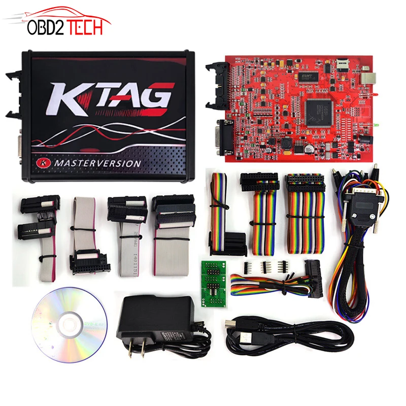 Red Online Master Ktag V7.020 V2.25 KESS V5.017 ECM Titanium DPF EGR без маркерного ограничения новый тестер