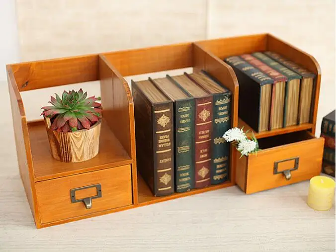 

1 шт. Zakka продуктовый деревянный ящик шкаф настольная книга Organzier Украшение Дома Деревянная Коробка для хранения ENM 009