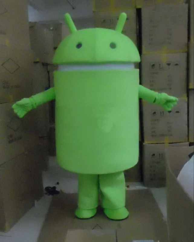 Можно мыть водой EVA материал Android Робот талисман костюмы ходьба мультфильм одежда