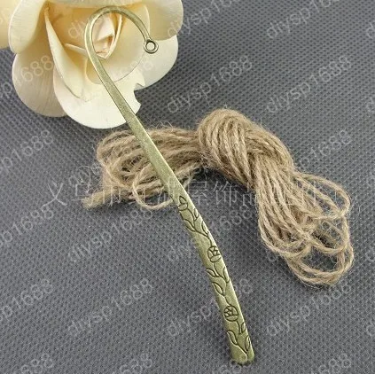 

10 pcs/lot Zinc alloy bead Antique Bronze Plated Charms Pendants Fit Jewelry findings 125*20MM Bookmarks Shape JJA2696
