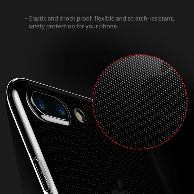 Baseus Ultra Slim Dusty чехол для iPhone 7 Plus ультра тонкий мягкий Крышка защитной оболочки