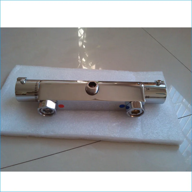 Термостатический смеситель для душа на солнечной батарее латунный скрытый