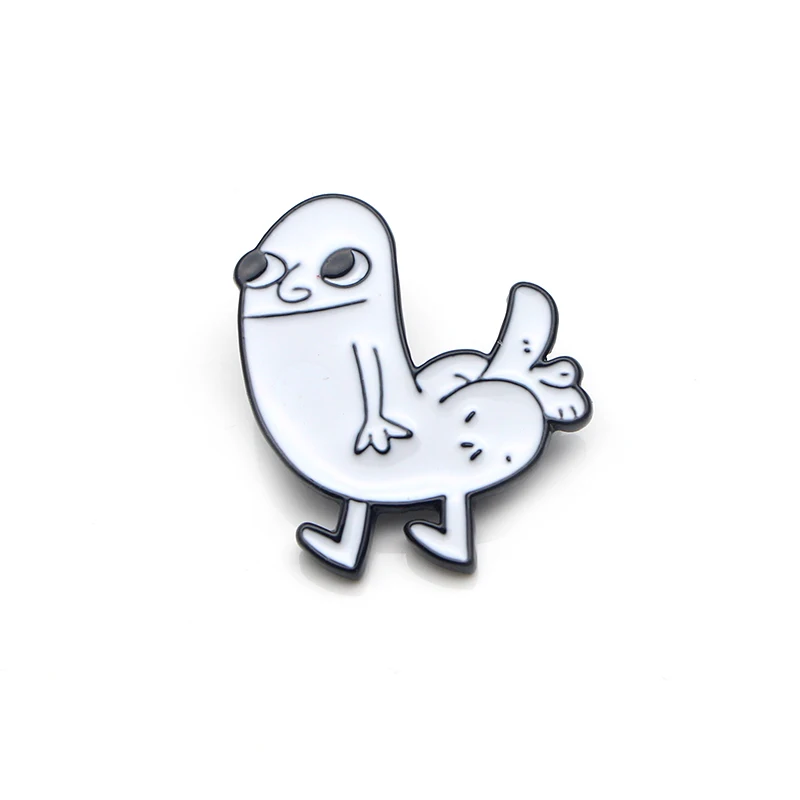 P3360 Dongmanli Dickbutt забавные металлические эмалированные булавки и броши для женщин и мужчин нагрудные булавки рюкзак сумки шляпа значок подарки