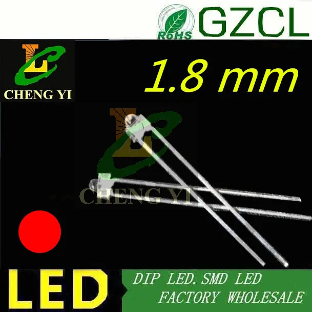 (CE & Rosh) 1 8 мм dip led зеленый 2 светоизлучающий диод mini 568 575nm 0 в индикатор led|indicator lights