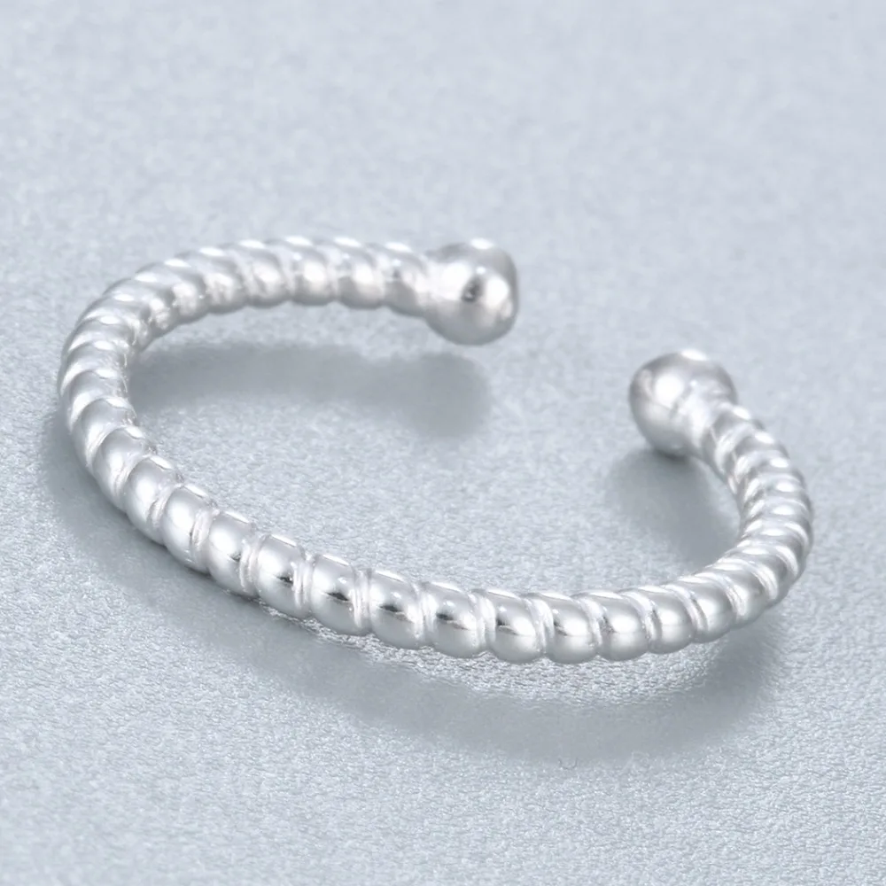 Kinitial волнистое кольцо для женщин с изменяемым размером пальца маленькие двойные